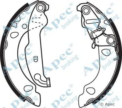 APEC BRAKING shu636 -  Комплект тормозных колодок